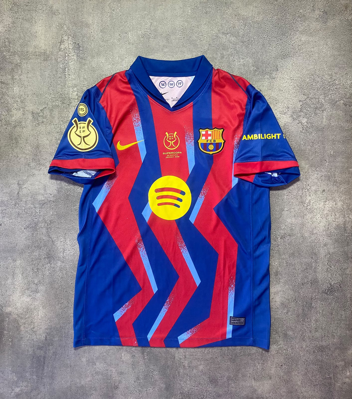 Barcelona final SUPERCOPA jersey